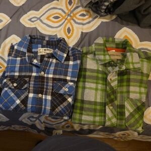 Bundle.of 2 Flannel Urban Pipeline And Ruff Hewn Button Down Shirts